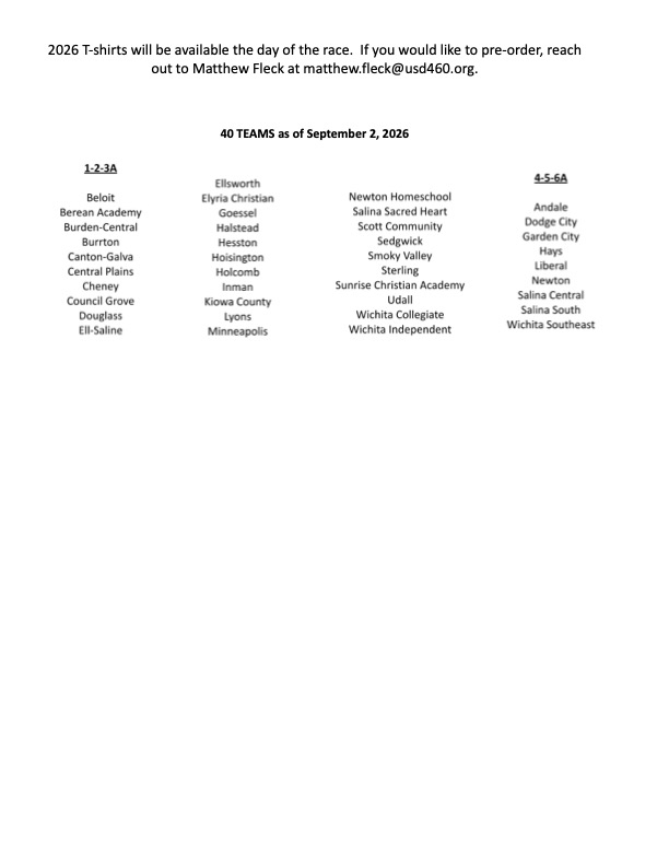 WCSKS's tweet photo. 9/10/26 US XC @ Hesston https://t.co/MRcVdLZoTJ