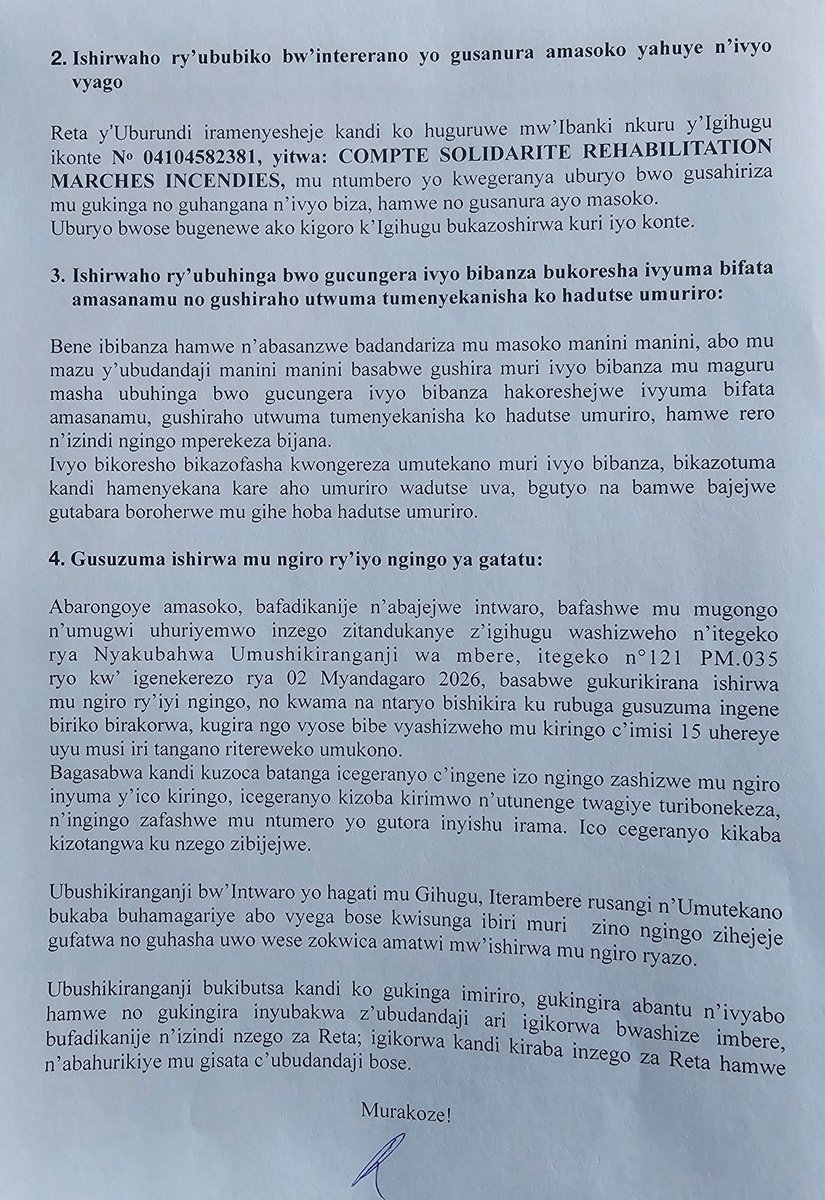 UbumweHebdo's tweet photo. Ingingo zafashwe n'ubushikiranganji bwa @MininterInfosBi zijanye n'imiriro imaze imisi yibonekeza mu masoko https://t.co/22oQR1iKKP