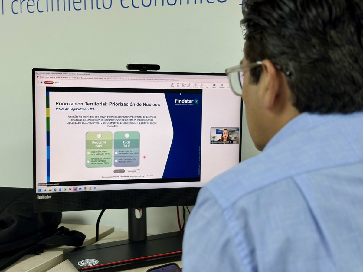 Findeter's tweet photo. ¿Qué necesita la región de la Amazonía para avanzar? 

En nuestro webinar sobre las oportunidades para la transformación de la región presentamos los resultados del estudio desarrollado por la Dirección de Estudios Territoriales de Findeter, así como la más reciente actualización de sus resultados.