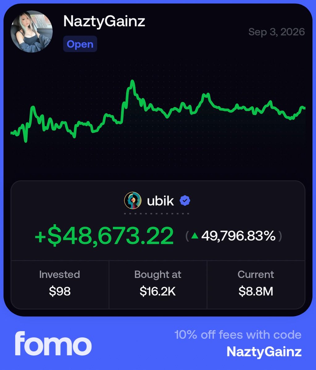NaztyGainz's tweet photo. Once tech is released for $ubik it will sit at 500mill. 

$100 will turn into a 7 figure trade https://t.co/Q71g6RInbj