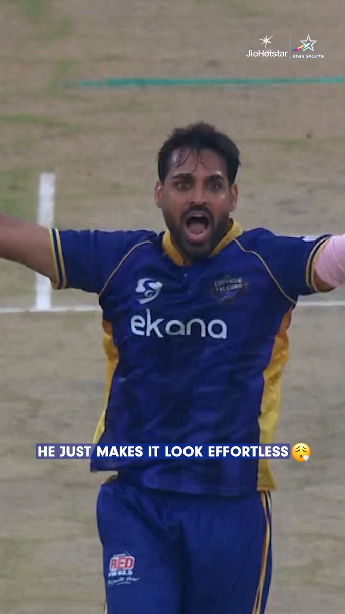 BHUVI: 4-0-10-4 IN UPT20 LEAGUE KNOCK-OUTS