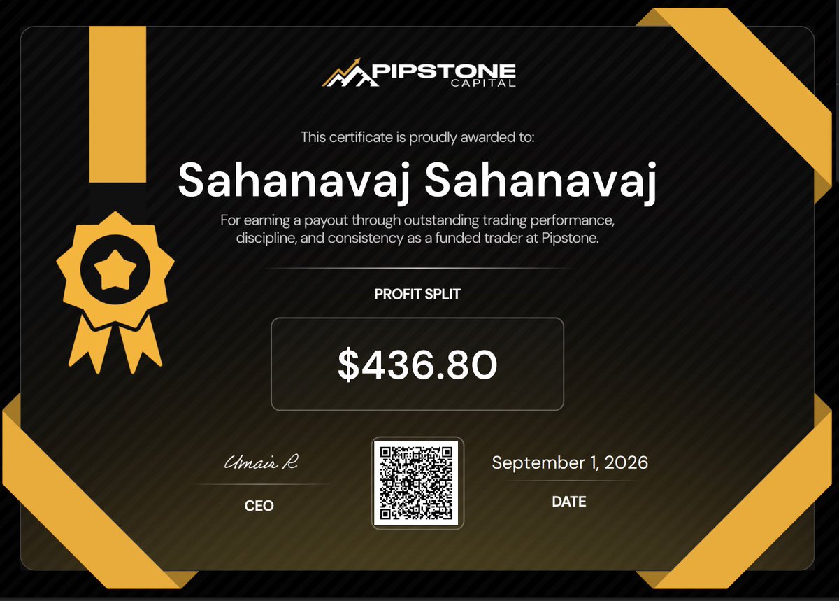 Pipstonecapital's tweet photo. 4 TRADERS. 4 WINS. 💰

Another round of rewards sent to traders who stayed disciplined, trusted their strategy, and executed when it mattered.

The work speaks for itself.  
Congratulations, traders. 🏆

More wins. More milestones. More rewards to come. ⚡
.
.
.
.
#news #trump #CryptoGiveaway #payout