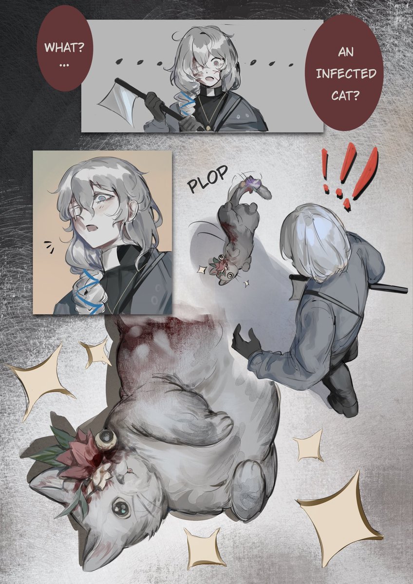 DelusionM80867's tweet photo. Infected AU 🧟‍♂️🩸🪓
OC side story (4/7) https://t.co/5O7HKtCine
