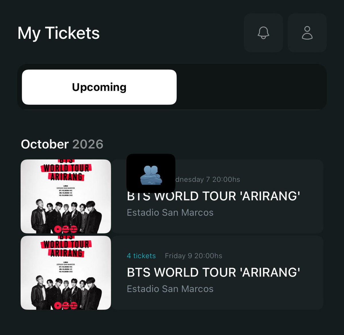 sopeniuss's tweet photo. VENDO

vendo UNA entrada para BTS perú el 9 de Octubre Zona Oriente. El trato puede ser presencial si eres de lima a partir del 9 de septiembre que se puedan transferir las entradas. https://t.co/BOHFUiWwOQ