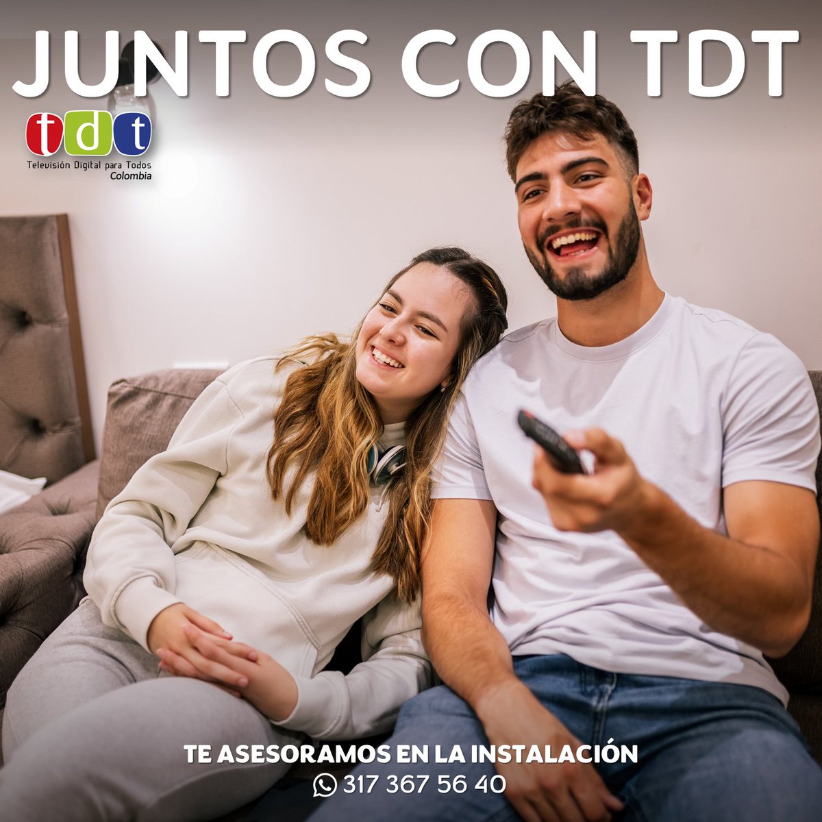 TDTColombiaTV's tweet photo. En el mes del Amor y la Amistad, celebremos lo que nos une. Una buena historia, una buena compañía y la mejor señal de televisión. 

¡Conéctate ya la TDT! https://t.co/4b1PlixwCW