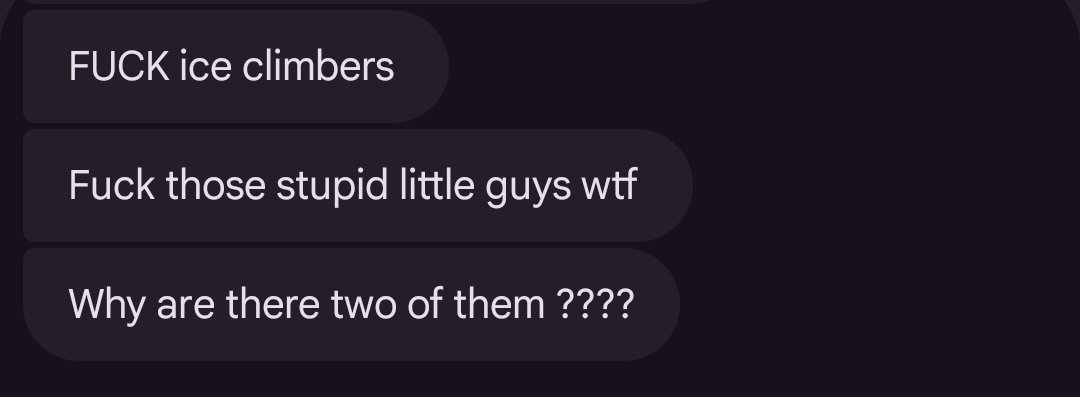 sticklessOTM's tweet photo. my gf is learning smash bros and here are some gems she has sent me so far:

try to guess who she mains https://t.co/KkcYCYly7r