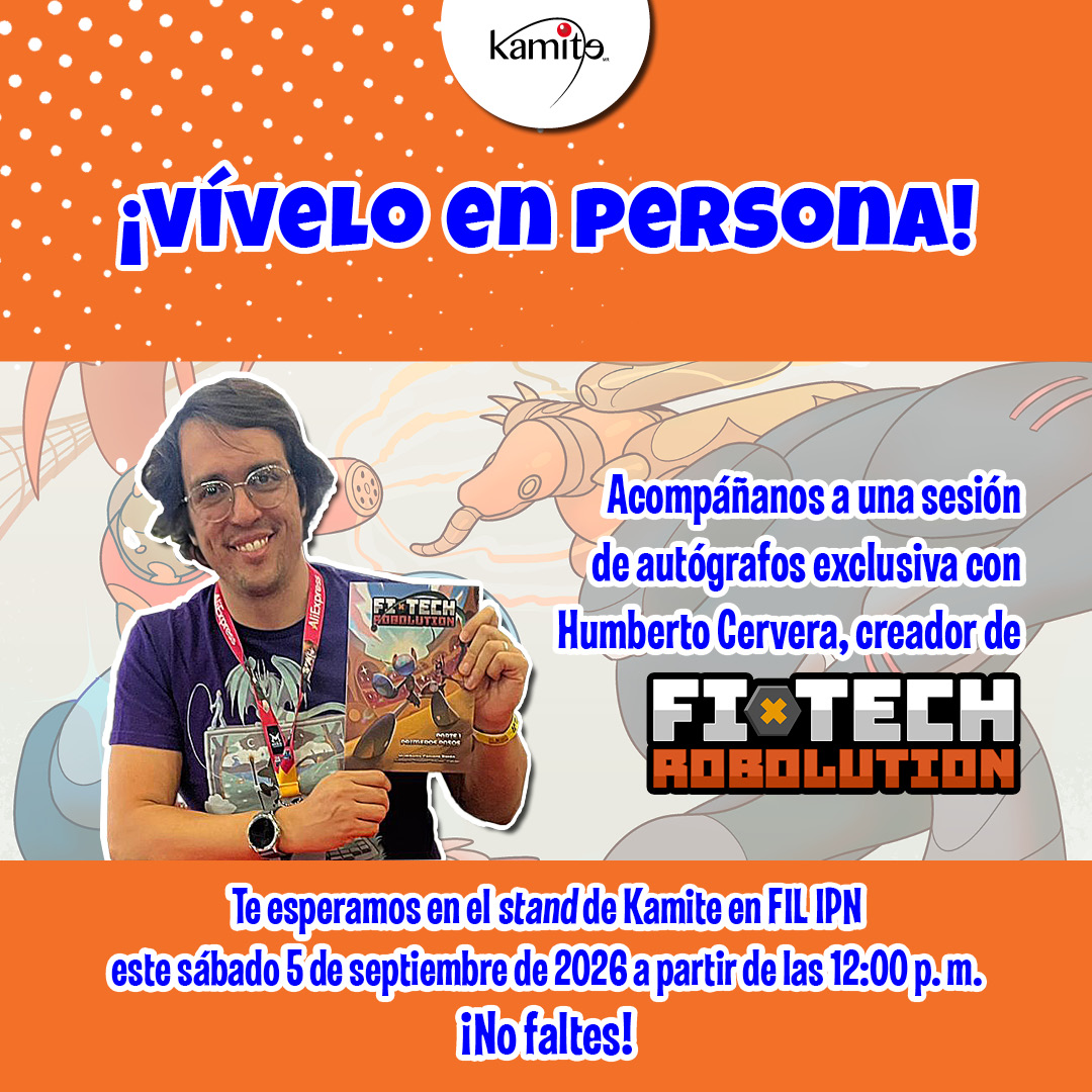 kamite_manga's tweet photo. 🙂💞 Las mejores pláticas sobre cómics se dan cara a cara.
Mañana 5 de septiembre, @HumbertoCervera estará en el stand de #Kamite resolviendo dudas sobre el universo de #FITECHROBOLUTION, firmando y saludando a la comunidad. 📚🫰
¡Te esperamos con los brazos abiertos! 💫💞 https://t.co/xgy2IqMA0M