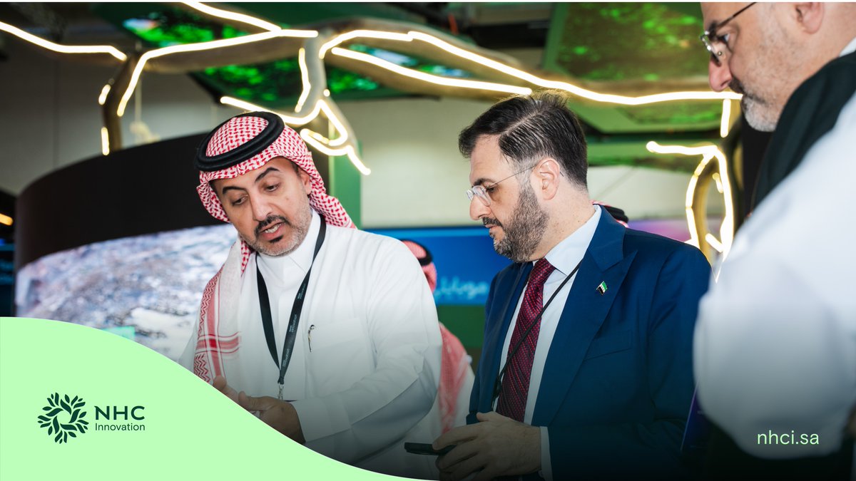 NHCinnovation's tweet photo. شهد جناح NHC Innovation في #ليب26، زيارة معالي وزير الاتصالات وتقانة المعلومات في الجمهورية العربية السورية، السيد عبدالسلام هيكل، للاطلاع على أحدث التقنيات والحلول المبتكرة التي تسهم في تطوير المدن ورفع كفاءتها. https://t.co/78cJ116IOY