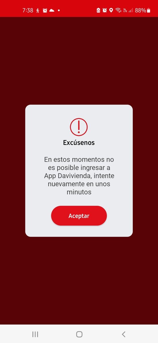 DarwinDavid84's tweet photo. Davivienda, ¿qué está pasando con su app? No abre, se queda cargando y uno no puede acceder a su dinero. ¿Cuánto más tenemos que aguantar esta falta de servicio? Exigimos una solución de verdad, no más excusas. ¡Arreglen la app de una vez! #Davivienda #DaviviendaNoFunciona https://t.co/eQpWQ40SVC