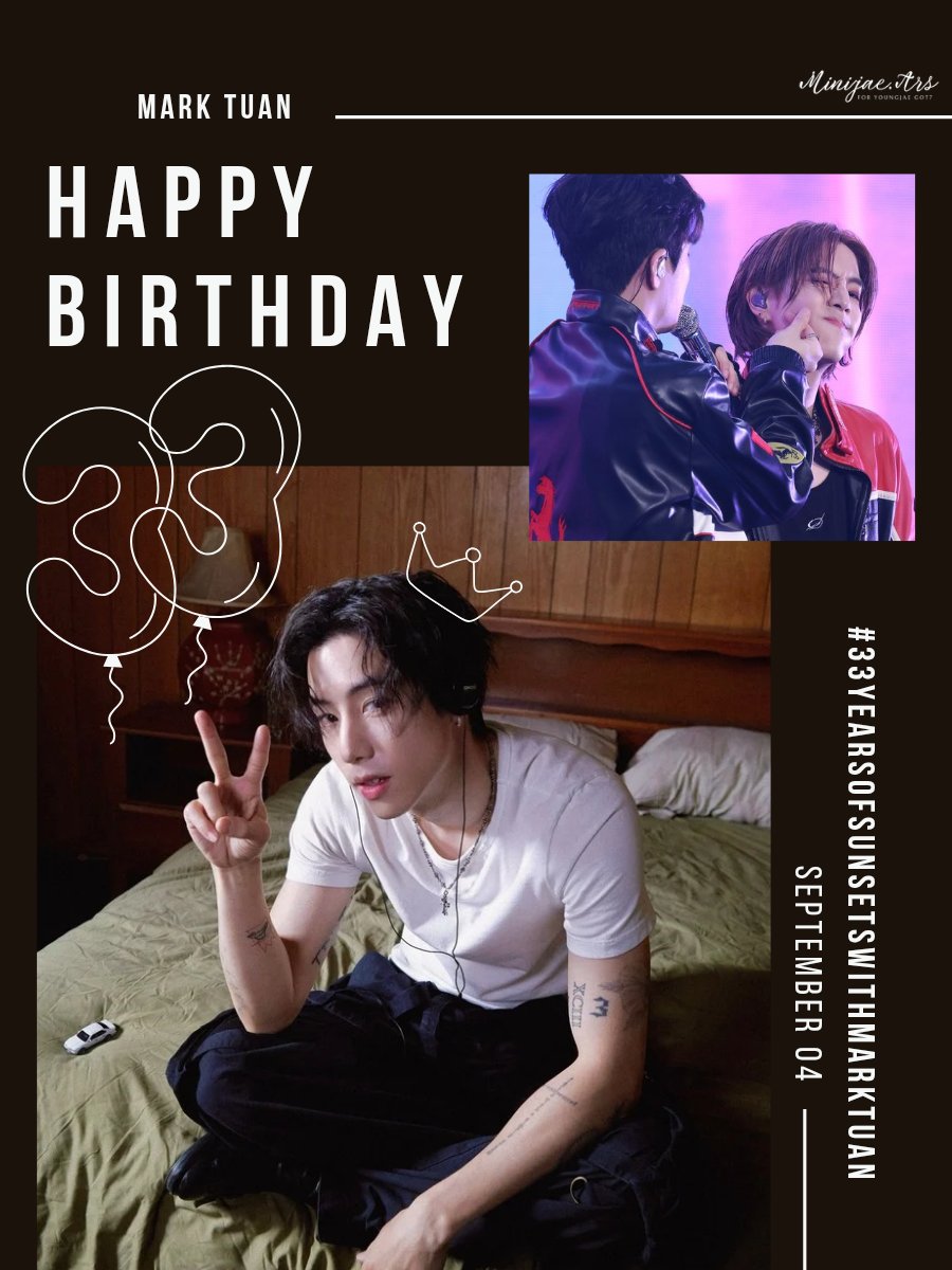 Minijae_Ars's tweet photo. HAPPY BIRTHDAY MARK TUAN 🎂✨️
#33YearsOfSunsetsWithMarkTuan

#MarkTuan #段宜恩 #마크 @marktuan https://t.co/3r1wygSxuK