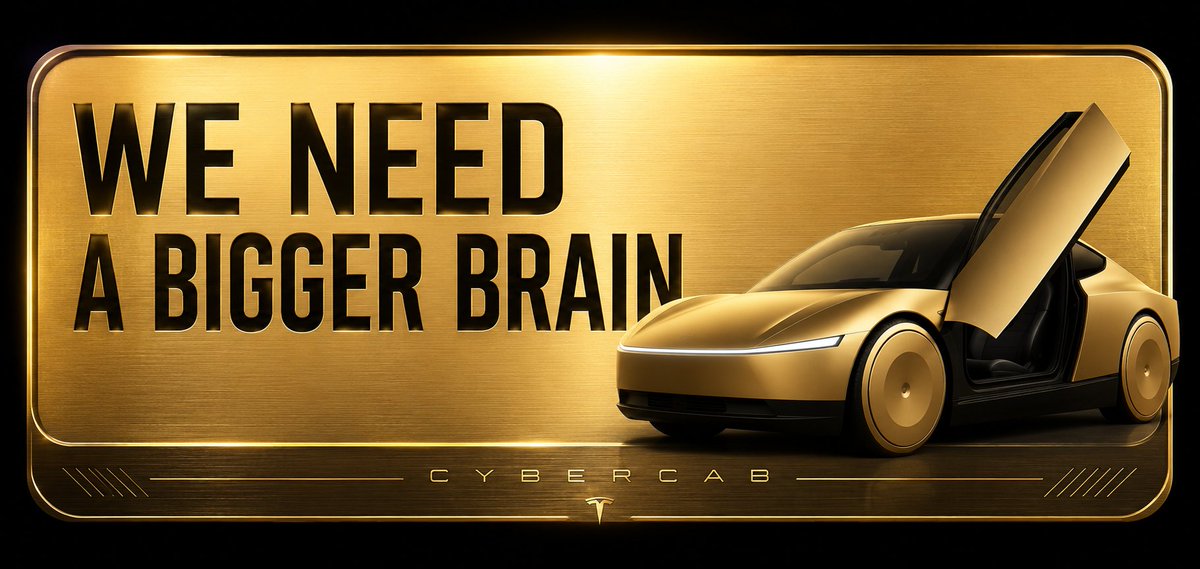 pbeisel's tweet photo. “We need a bigger brain”

Why is Tesla launching Cybercab to the world on September 3rd? Effectively launching Robotaxi.

It was an engineering decision.

Cybercab itself needed validation, but the larger story leads directly back to FSD v15.

At some point this spring, the conclusion became clear:

“We need a bigger brain.”

FSD v14 showed enormous promise. More importantly, the architecture behind it was working. The Mixture-of-Experts architecture, combined with increasingly sophisticated reinforcement learning, was producing major gains. 

But there was a fundamental constraint: capacity.

The model simply did not have enough of it to encode everything Tesla was trying to teach it.

Think of it like human intelligence. A person can absorb information, recognize patterns, and develop shortcuts for understanding a complex subject. But eventually, there is a limit. When the underlying knowledge becomes too deep and the number of possible decisions too large, the person begins relying on summaries and approximations.

Put them into a situation where that deeper understanding is required, and they stumble.

That was the problem.

The v14 architecture was proving itself, and Tesla's RL system was getting increasingly effective at refining it. But the model did not have enough capacity to absorb the growing corpus of driving knowledge and decision-making required to reach the finish line.

So Tesla built a bigger brain.

FSD v15 is a substantially larger-parameter model. More parameters mean more capacity to encode nuance, recognize more complex relationships, and represent a far larger set of possible driving situations and decisions.

But creating the bigger brain created another problem: 

Could it run in the car?

Training time was only part of the challenge. The real constraint was AI4. Could the hardware run a significantly larger model while maintaining the inference cycles (~36 times a second) Tesla deemed necessary?

At the same time, Tesla worked on scaling the v14 architecture down to run on AI3 hardware. That effort produced what amounts to a lighter version of v14 for AI3 vehicles: v14 Lite. It was partly about supporting the existing fleet, but it also answered an important engineering question:

How much can the brain be compressed before the hardware becomes the limiting factor?

The answer was that the architecture could be scaled.

That work provided the other side of the equation: a bigger brain could be made to fit within real hardware constraints.

With that established, the focus shifted to v15.

Tesla began training the larger model, feeding it the massive corpus of driving scenarios, rerunning the reinforcement-learning (RL) pipeline, and then expanding it further. At the same time, the engineering work began to make that larger model run efficiently on AI4.

When Elon first started talking about v15, the work was still coming together. The architecture existed. The need for a larger model was clear. But the entire system had not yet been proven end to end.

Tesla knew what it needed to build. It did not yet know how quickly it could prove that the bigger brain had solved the problem or how efficiently it could be optimized to run on the hardware.

Then the results started coming in.

The KPIs improved. The larger model demonstrated the expected gains. And Cybercab became the ultimate validation platform.

Once Cybercab was running successfully on the new system, the path to September 3rd emerged.

That is why this date exists.

Tesla is not simply unveiling Cybercab. It is unveiling the bigger brain.
