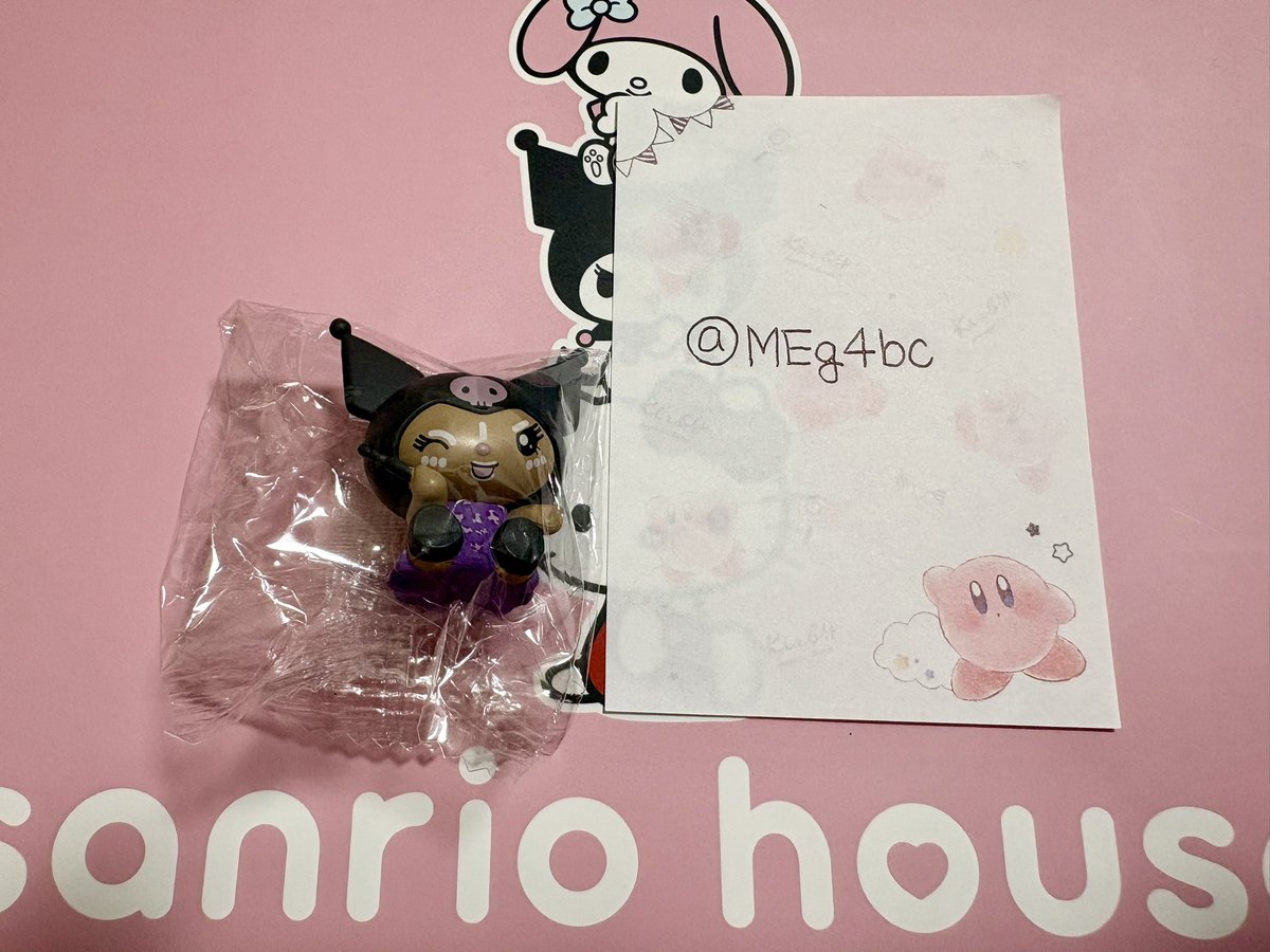 MEg4bc's tweet photo. @rizzchan091283 初めまして、検索から失礼いたします🙇‍♀️

当方クロミちゃんを所持しているのですが、キティちゃんとの手渡しでの交換は可能でしょうか？

人気商品のため難しいかとは思いますがご検討いただけますと幸いです。
よろしくお願いいたします。

◎ https://t.co/YYdYAJLVdo
