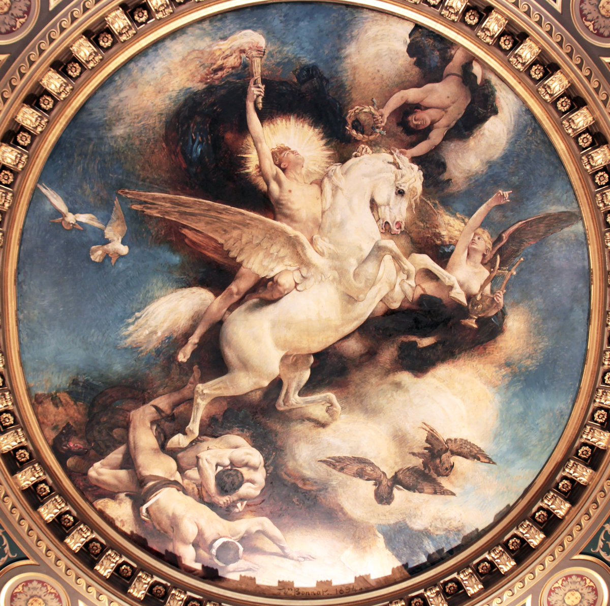 SeekAfterBeauty's tweet photo. The Triumph of Art (1894), by Léon Bonnat https://t.co/ryoAlVsWRq