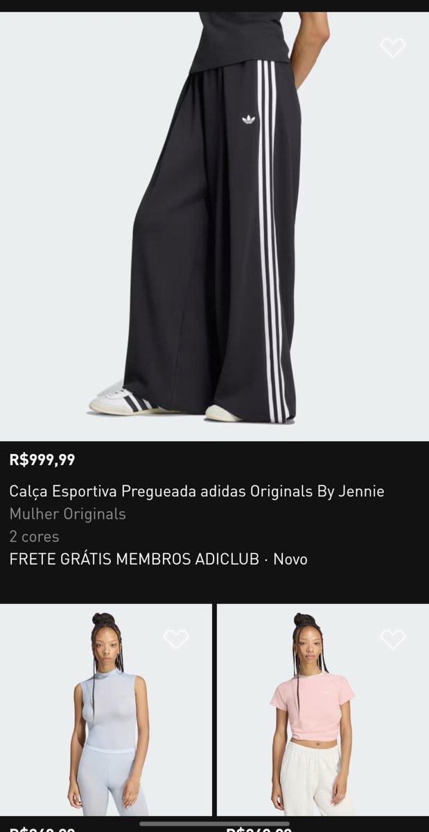 BLACKPINKBRASIL's tweet photo. Enfim veio aí! Coleção da JENNIE com a Adidas está disponível no site da marca no Brasil 🇧🇷

🔗: https://t.co/qHrB01cEzm

#JENNIE #BLACKPINK https://t.co/qdaXyfUFvz