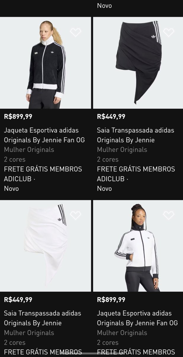 BLACKPINKBRASIL's tweet photo. Enfim veio aí! Coleção da JENNIE com a Adidas está disponível no site da marca no Brasil 🇧🇷

🔗: https://t.co/qHrB01cEzm

#JENNIE #BLACKPINK https://t.co/qdaXyfUFvz