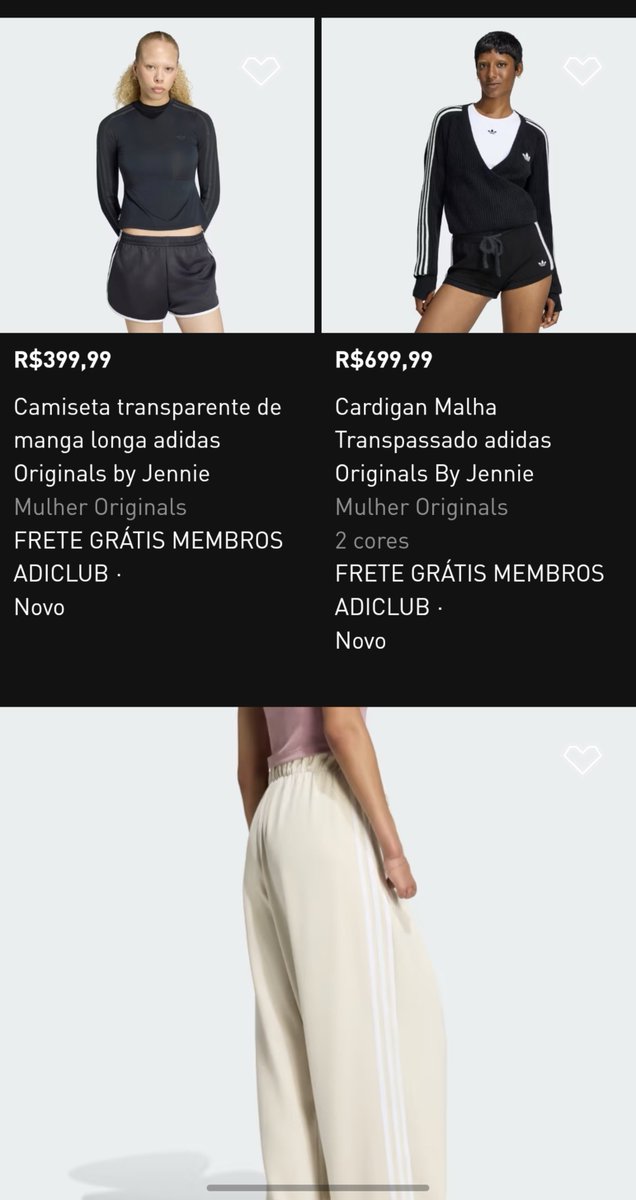 BLACKPINKBRASIL's tweet photo. Enfim veio aí! Coleção da JENNIE com a Adidas está disponível no site da marca no Brasil 🇧🇷

🔗: https://t.co/qHrB01cEzm

#JENNIE #BLACKPINK https://t.co/qdaXyfUFvz
