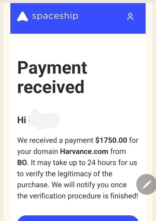 thepashali's tweet photo. 🚨 HERE WE GO! 🚨
​Agreement reached for https://t.co/gD5M22jFnE 🤝
​💰 Reg from @spaceship : $9
💎 Sold: $1,750
​⏰️ HT 4 days
📞 Inbound

#Domaining #DomainsForSale #Success #domain ​#Startups
​#Brandable 
@spaceship
@NameBio https://t.co/LhYPjLKXuI