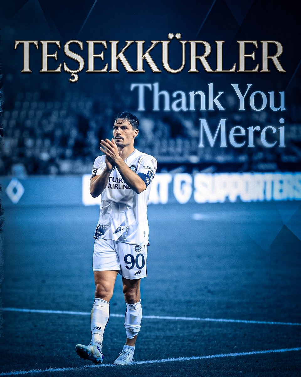 AdsKulubu's tweet photo. Adana Demirspor formasıyla verdiğin mücadele, taşıdığın kaptanlık ve bu armaya kattığın değer, kulübümüzün hafızasında daima özel bir yere sahip olacak.

Avrupa kupalarındaki ilk golümüzü atarak adını Adana Demirspor tarihine unutulmaz bir şekilde yazdırdın. O gol, yalnızca bir skor değil; kulübümüzün Avrupa yolculuğunda açılan tarihi bir sayfanın ilk satırıydı.

Şimdi futbolculuk kariyerine veda ederken, bu arma için verdiğin emek ve Adana Demirspor'a kattığın her şey için sana gönülden teşekkür ediyoruz.

Yolun açık olsun Kaptan.