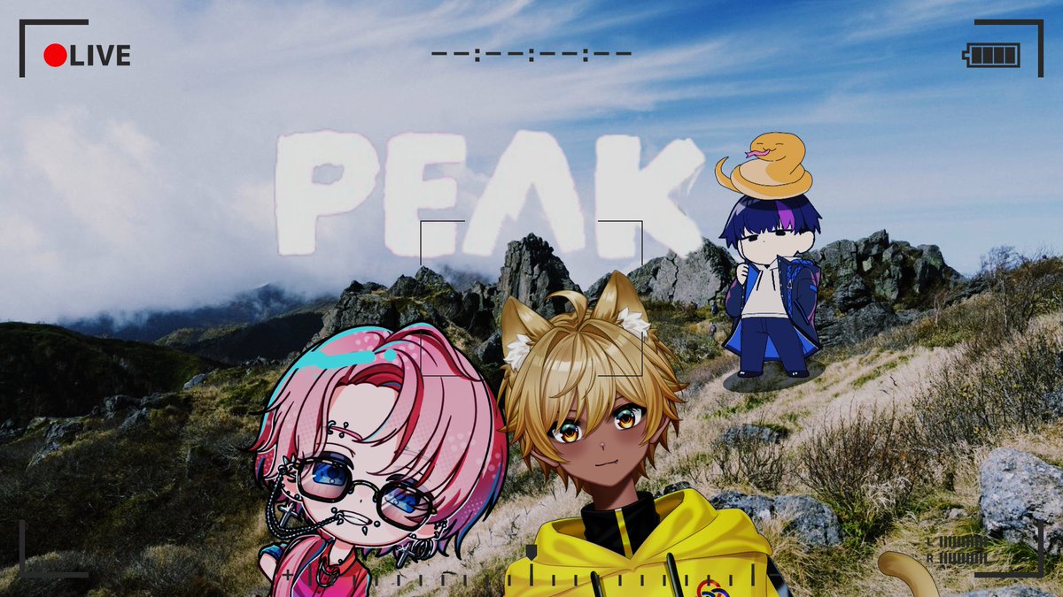 Asteroid2Blue_4's tweet photo. 【ゲーム配信】【コラボ】
■タイトル「PEAK」  
  
1年ぶりに山を登ります。 

■配信開始：9月4日 22時ｰｰｰ   
■待機所：https://t.co/tGqh65QcXN https://t.co/ajxB48vyxD