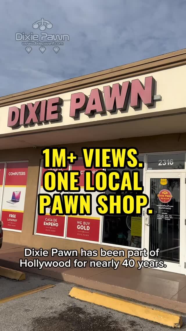 DixiePawnFL's tweet photo. Millions of views online over the last year — but Dixie Pawn is still right here in Hollywood, Florida, helping our customers every day.

Online or at the counter, we’re here when you need us.

#DixiePawn #HollywoodFL #PawnShop #SouthFlorida #browardcounty https://t.co/CZK277xIBm https://t.co/BEvslpzCLW