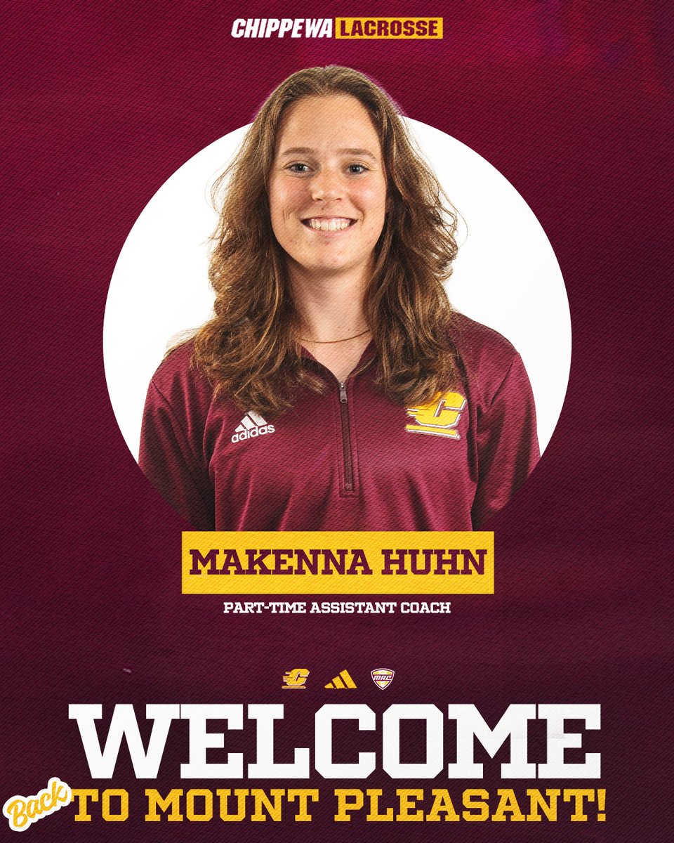 CMU_Lacrosse's tweet photo. Paging Dr. Draw 🩺📟
Welcome back Makenna!
🔗: https://t.co/jfN70CD4Hx
#FireUpChips🔥⬆️🥍 https://t.co/3w4HmzkRMz