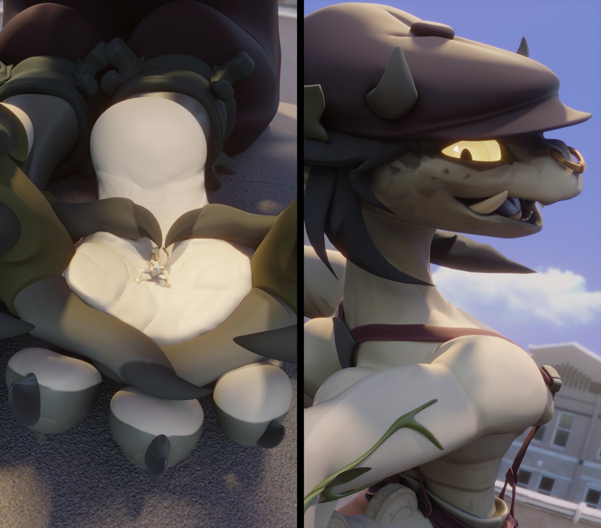 chutos12's tweet photo. Com for: @P4wSized

Ivy model: smutbase (Paw model by anon provided by syntaxthenova, who obtained it from 44vex)
Paige model made by: Boyonomo https://t.co/y9WuxPnXCx