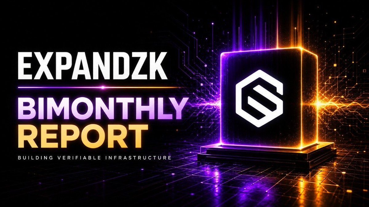 Expandzk's tweet photo. Bimonthly recap: what we shipped, who we partnered with, and what’s next.

We kept building toward one mission:
Making AI and Web3 systems more verifiable, private, and trustworthy. 👇 https://t.co/r721Jn0ilA