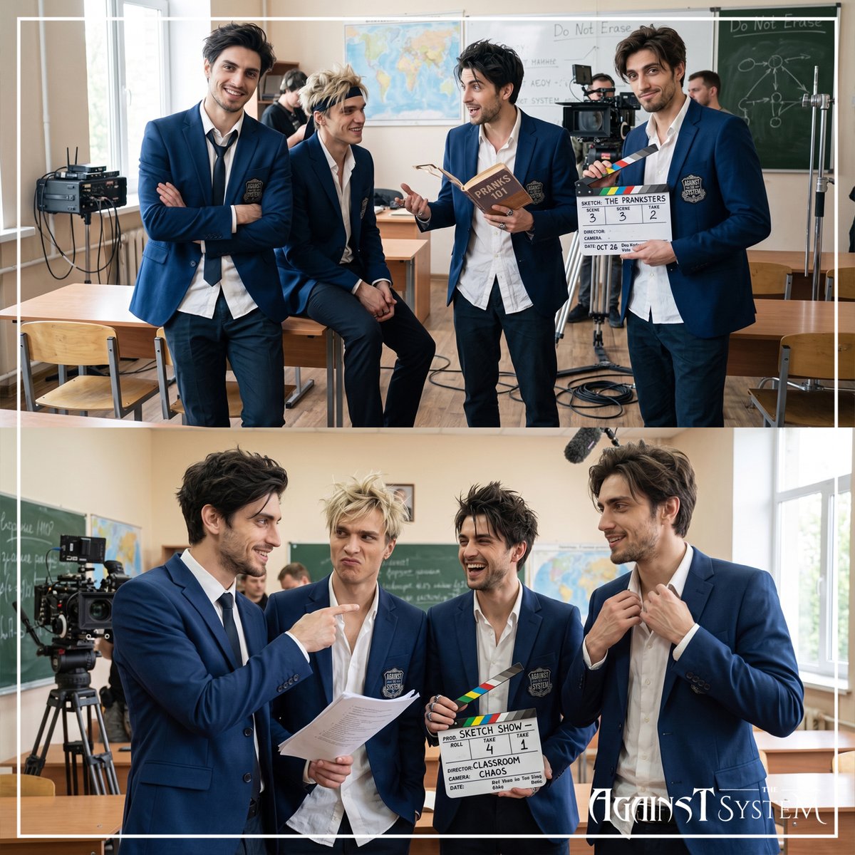 Estrella__Rose's tweet photo. It's September, and here comes the Back To School season! 📚🎓
Can you guess who'd be happy to be back to school or who'd be happy to never remember that period (it's obvious, huh)? 😂

🔥 https://t.co/AkWzOh2A8X
👑 https://t.co/CKwSmVwZ3e

#AgainstTheSystem #BackToSchool https://t.co/UkIOyqUfXT
