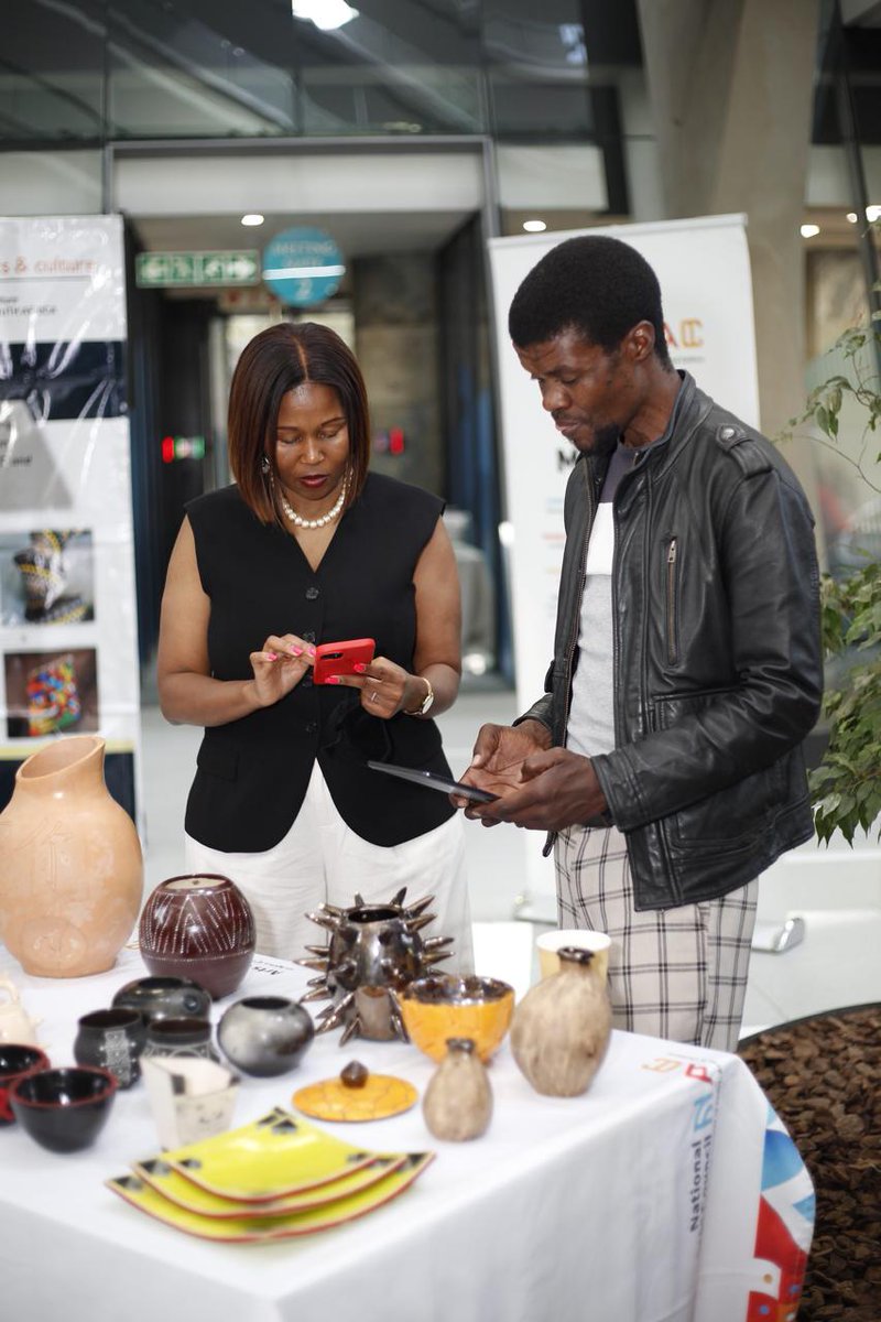 nacsouthafrica's tweet photo. NAC craft beneficiaries were provided with an opportunity to showcase their creative work at the Creative Cnergy Policy &amp; Investment Symposium, connecting with delegates, industry leaders, and potential partners to assist in creating market access. https://t.co/eXuUNB6Be0