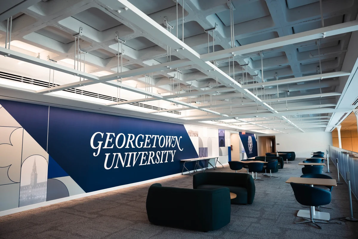 georgetown mural at capitol campus lounge