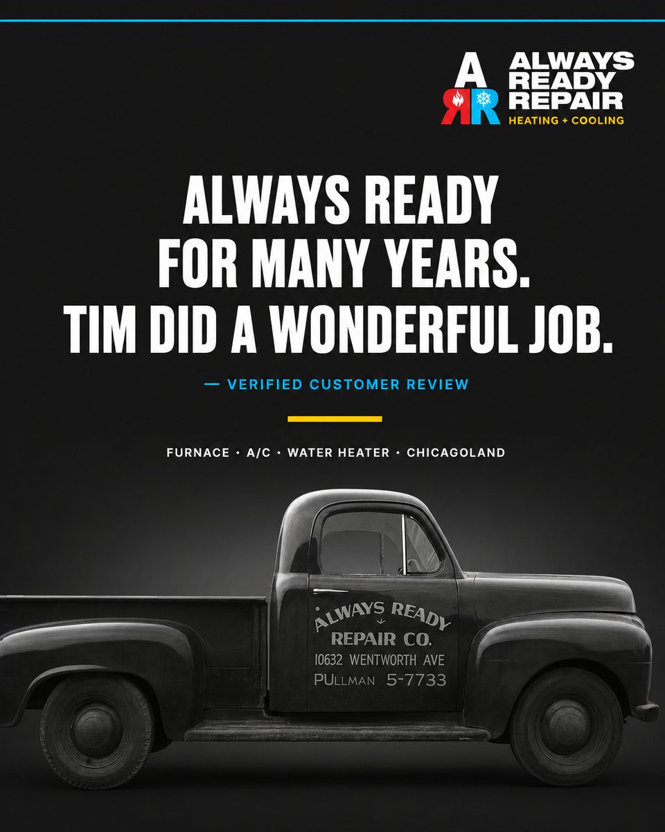 arrhvac's tweet photo. A customer who has counted on us for years said it better than we could:

"I have had Always Ready for many years for my furnace and air conditioner and recently purchased a new water heater. Tim O'Conner as always did a wonderful job."

That is what 70+ years looks like. 🔧 https://t.co/sPOXhEF4FU