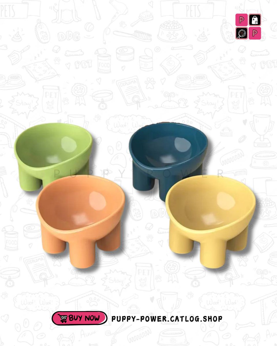 puppypowergh's tweet photo. Mealtime just got a little more colourful! 

These cute pet bowls are simple, practical, and perfect for your furry friend’s everyday meals. 
Available in Green, Blue, Orange &amp; Yellow. https://t.co/NfpTyiHB3P