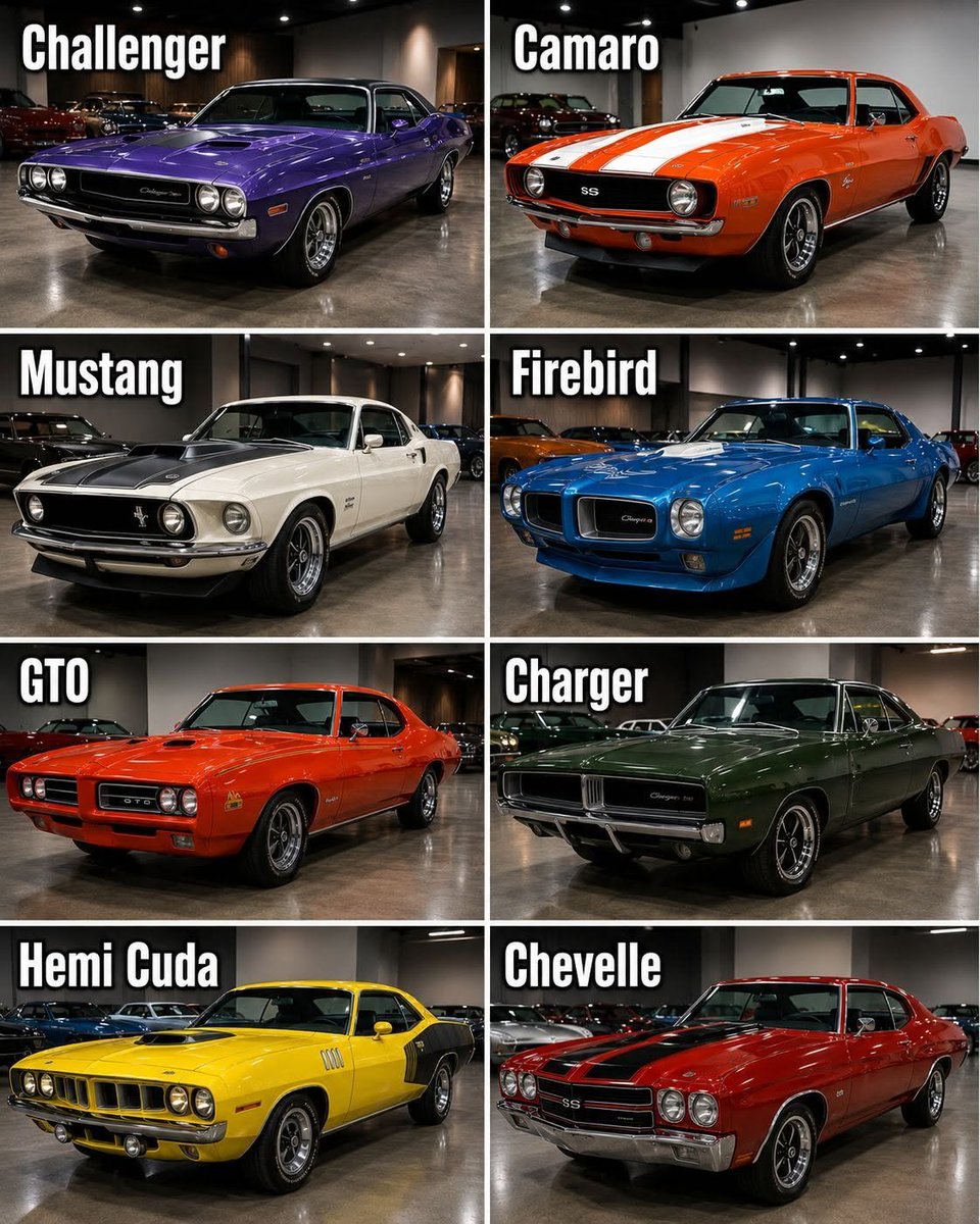 _Roxinha's tweet photo. Legends never fade. 🏁🔥 

Which American muscle car is your ultimate dream ride? 🚗💨 https://t.co/QwdUCOD7Ty