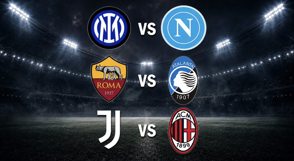 ZonaSerieA_ES's tweet photo. La jornada 3 de la Serie A viene cargada de partidazos. 🔥🇮🇹

⚫🔵 Inter vs Napoli 🔵⚪
🟡🔴 Roma vs Atalanta 🔵⚫
⚪⚫ Juventus vs Milan 🔴⚫

¿Cuál creen que será el mejor partido del fin de semana? 👀 https://t.co/cLBRC6su6h