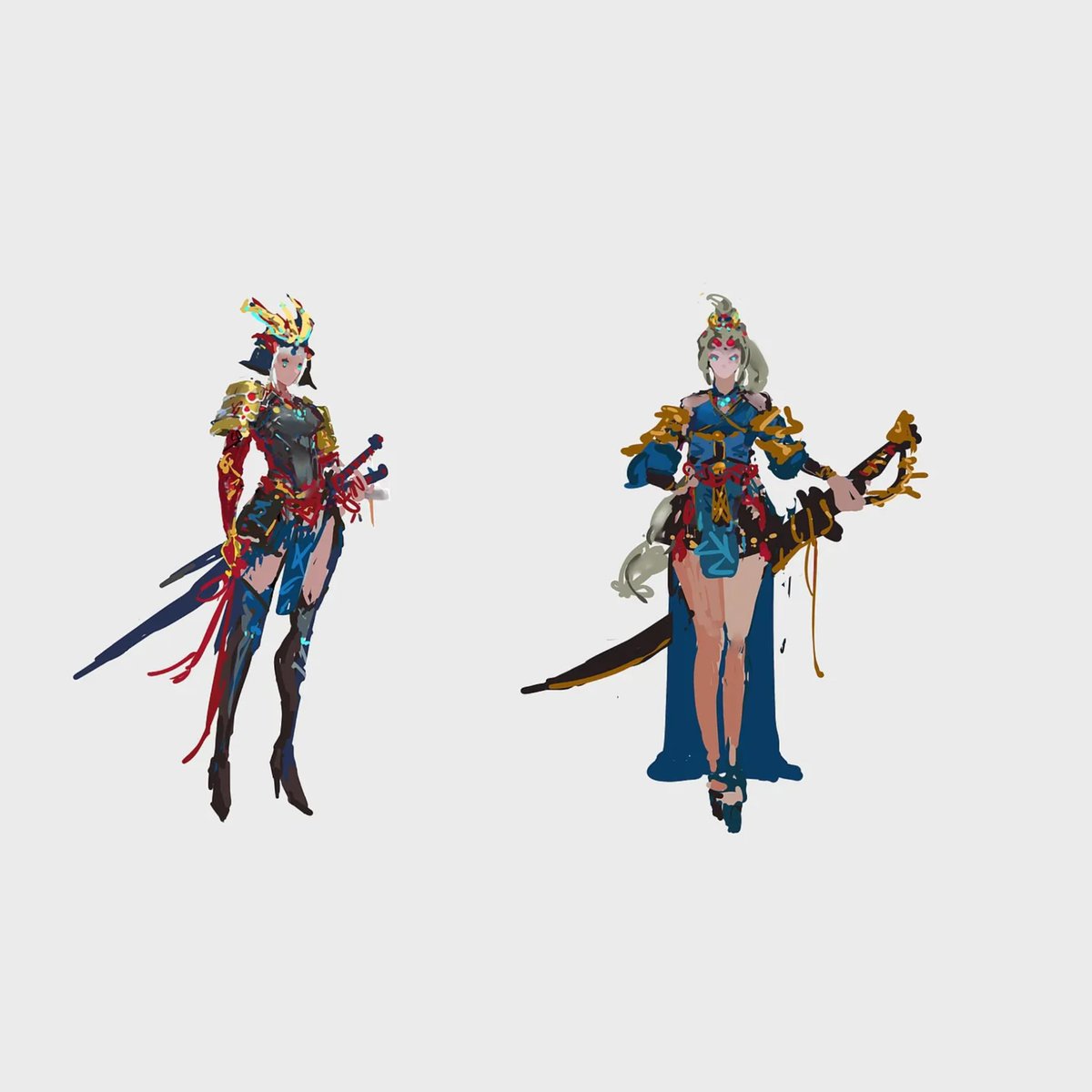 thelayrien's tweet photo. Hand Painted Character Art. 

#GameArt #CharacterArt #ConceptArt #GameDev #PortfolioDay https://t.co/bkw7aI7jLH