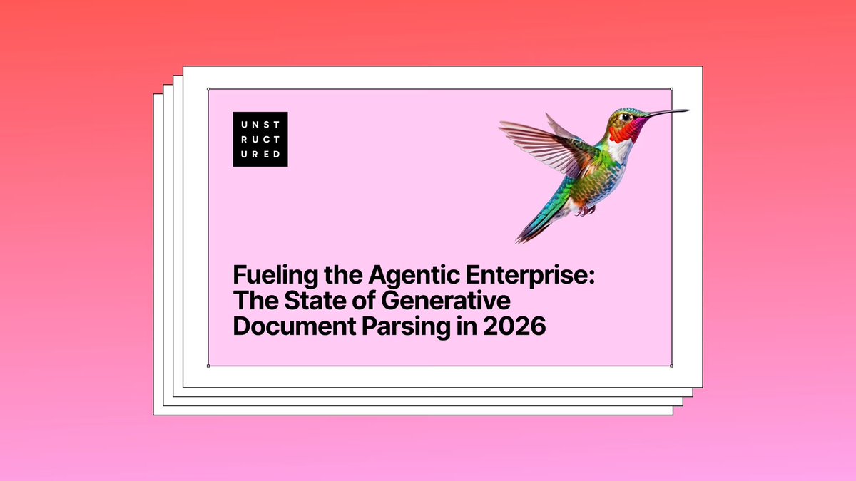 UnstructuredIO's tweet photo. Document parsing changed more in the last year than in the five before it. VLMs went from novelty to the default way serious teams pull structure out of hard documents.

Our "State of Generative Parsing 2026" whitepaper lays out where the field actually is: what generative parsing does well, where it still breaks, and how to evaluate it without fooling yourself.

Read more! 🔗 https://t.co/bHNLUdDCja