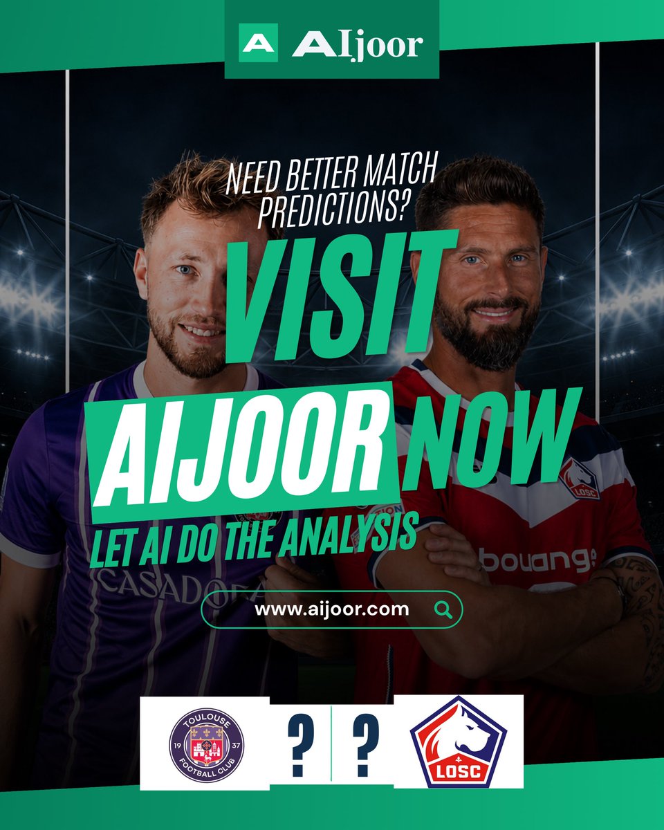 aijoorpredict's tweet photo. Toulouse 🆚 Lille
Real Sociedad 🆚 Celta Vigo

Not sure where to place your bet?

Get the AIjoor prediction, make your call, and see if you got it right. 🔥

🌐: https://t.co/NUd8waA7ME

📲 Join our Telegram for daily updates: https://t.co/6M5GtBR2O7

18+ Bet responsibly. https://t.co/VJBSlVIMqt
