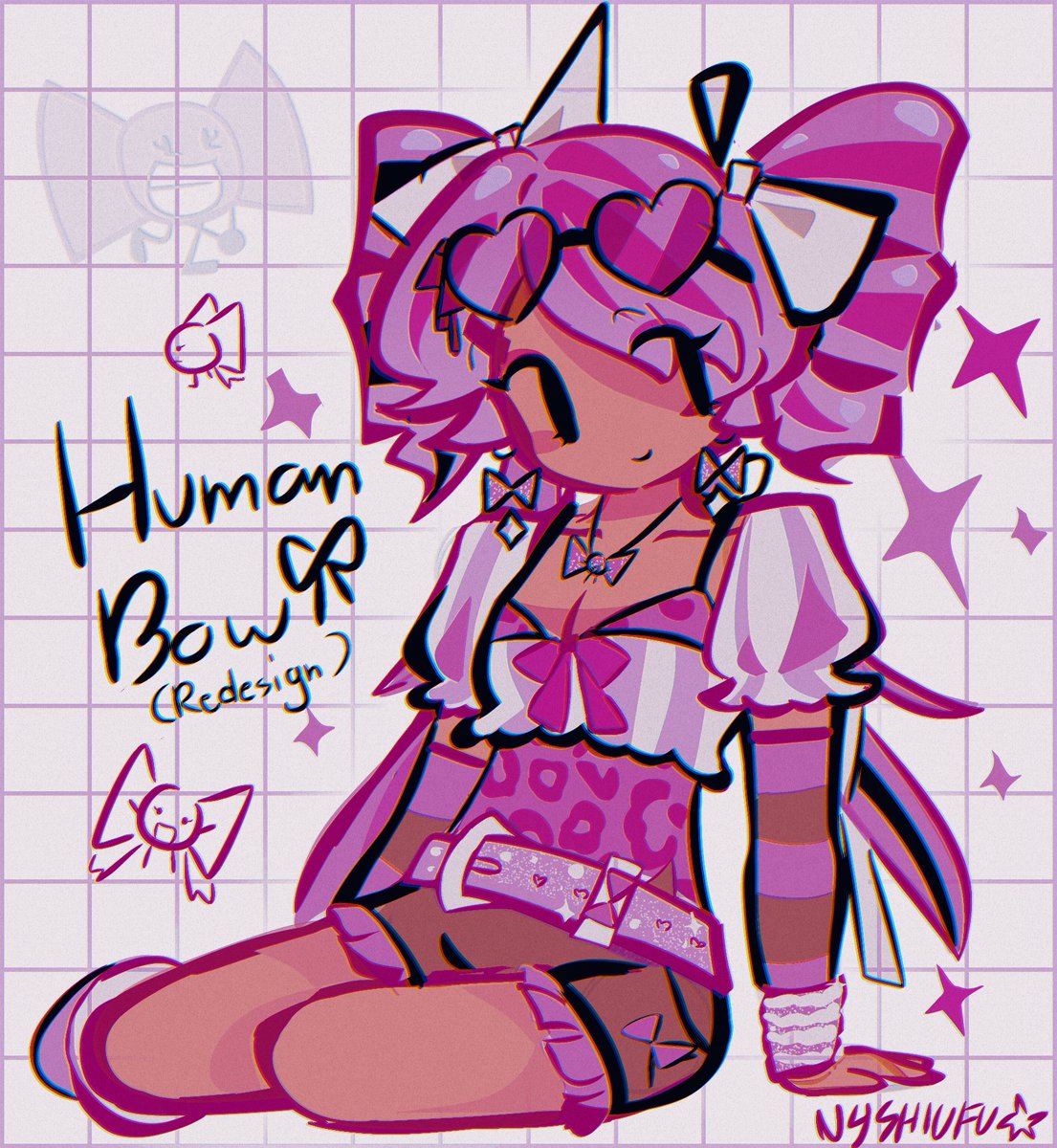 NYSHIUFU's tweet photo. Bow bwo bow bow gijinka 🥺🥺🥺🥹🥹🥹🥹🥹🎀🎀🎀🎀🎀🎀🎀🎀🎀🎀🎀 #BowII #InanimateInsanity https://t.co/zmjDxRnTFg