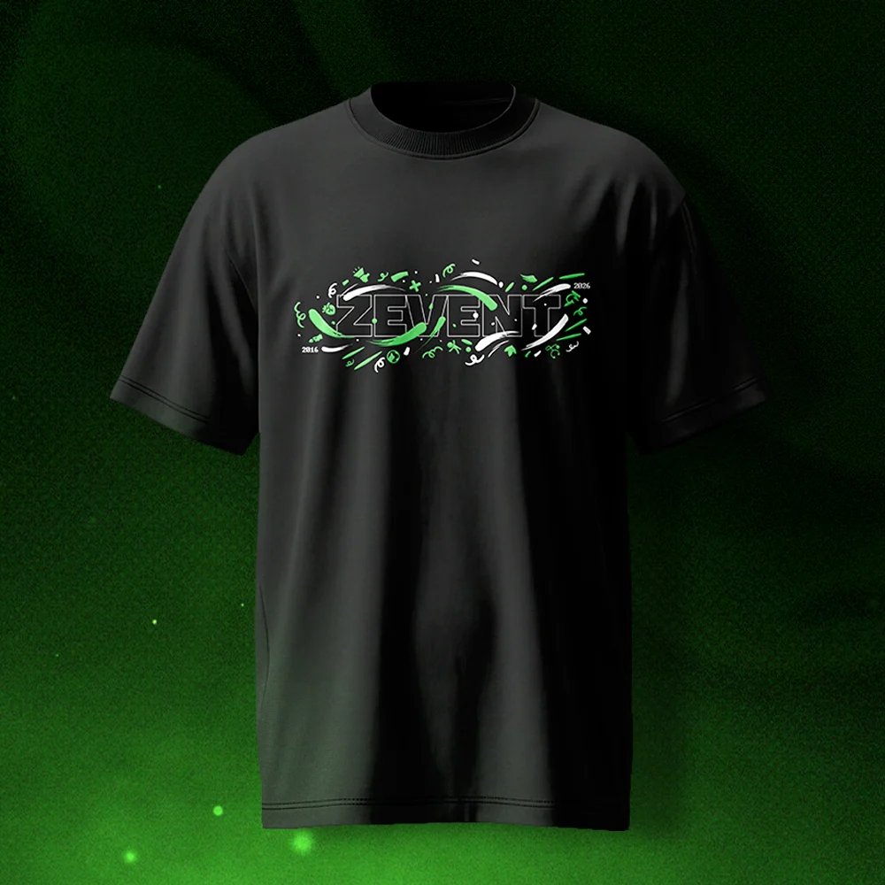 HotimeMedia's tweet photo. Découvrez le t-shirt officiel de l'édition 2026 du ZEvent ! 💚 👕 https://t.co/ZDQI9Do5FX