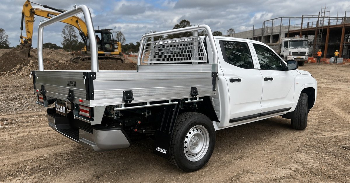 ContessaLapc9's tweet photo. Another MV Triton transformed. Factory tub removed and replaced with a Heavy Duty Aluminium Tray and Rear Rack with fold-down ears for maximum functionality on and off the job. Contact our sales team to find the ideal setup. https://t.co/cQAZWVFerN