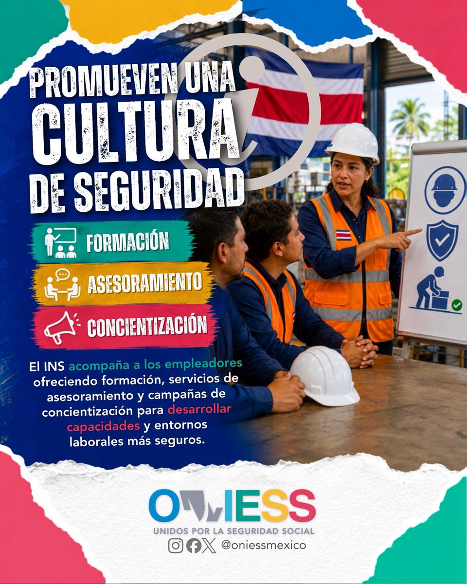 oniessmexico's tweet photo. Una muestra de cómo la seguridad social puede impulsar una cultura preventiva, reducir riesgos y generar beneficios tanto para las personas trabajadoras como para las organizaciones.

👉 Conoce el modelo de Costa Rica y qué podemos aprender de él. https://t.co/2CUuB4e8NF
