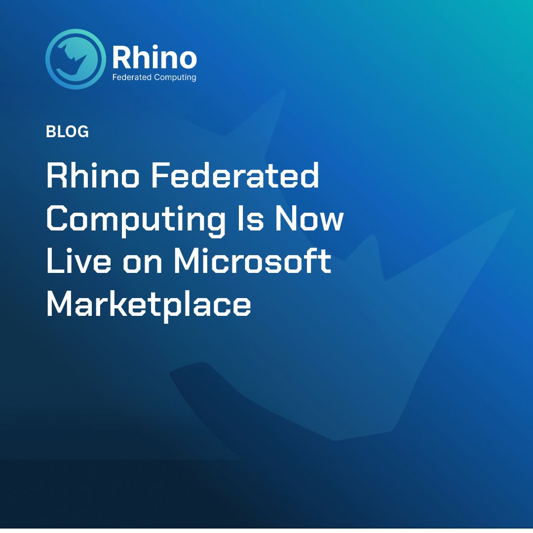 rhinofcp's tweet photo. The Rhino Federated Computing Platform (Rhino FCP) is now listed on @Microsoft Marketplace!

Microsoft Marketplace connects enterprise buyers with solutions that meet its standards for security, reliability, and integration. The Rhino FCP's presence there signals alignment on what enterprise AI infrastructure should look like — trusted, compliant, and built to work within the environments organizations already run.

For Rhino, this marks a meaningful expansion of how regulated industries can access and deploy federated AI infrastructure.

Read the full blog to know what this means for Rhino FCP customers and prospects 👉 https://t.co/koWR7wXw2J