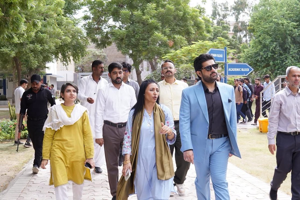 SyedKumailHShah's tweet photo. Visited Dawood University of Engineering & Technology, Karachi, alongside Vice Chancellor Prof. Dr. Samreen Hussain. 

It was delightful to meet students from Sukkur, Ghotki, Pano Aqil, Rohri and Khairpur who shared their appreciation for the opportunity to begin their degree studies closer to home and complete their final two years in Karachi.

I was pleased to hear about their academic progress and encouraged them to remain focused, ambitious and committed to building a brighter future through education.

#SyedKumailHyderShah #SKHS #DistrictCouncilSukkur #DawoodEngineeringUniversity #SukkurCampus #HigherEducation #StudentEmpowerment #YouthDevelopment #Sukkur #Sindh
