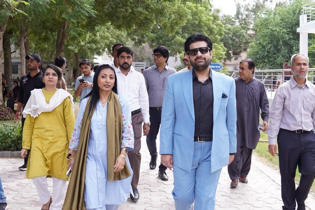 SyedKumailHShah's tweet photo. Visited Dawood University of Engineering & Technology, Karachi, alongside Vice Chancellor Prof. Dr. Samreen Hussain. 

It was delightful to meet students from Sukkur, Ghotki, Pano Aqil, Rohri and Khairpur who shared their appreciation for the opportunity to begin their degree studies closer to home and complete their final two years in Karachi.

I was pleased to hear about their academic progress and encouraged them to remain focused, ambitious and committed to building a brighter future through education.

#SyedKumailHyderShah #SKHS #DistrictCouncilSukkur #DawoodEngineeringUniversity #SukkurCampus #HigherEducation #StudentEmpowerment #YouthDevelopment #Sukkur #Sindh