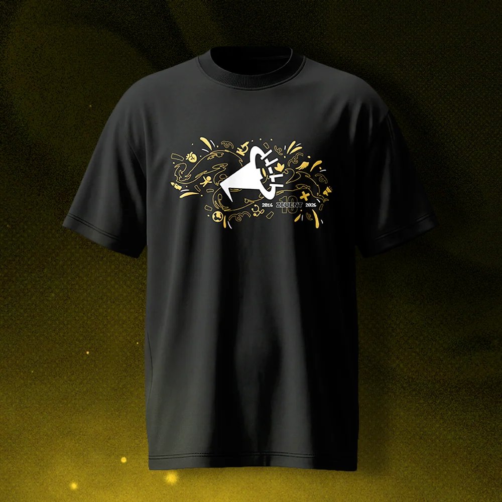 HotimeMedia's tweet photo. Découvrez le t-shirt collector du ZEvent 2026 ! 💛 https://t.co/6FioBToF5y