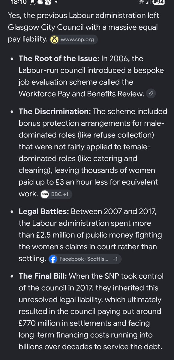 Still_Yessss's tweet photo. The scandalous amounts of debt @ScottishLabour left Glasgow with. Hundreds of Millions in PFI debt, hundreds of Millions in unequal pay settlement and their shameful court fees contesting Glasgow women council workers.

@ScottishLabour are absolute frauds. Utter Red tory shit. https://t.co/4k8djv7zhn