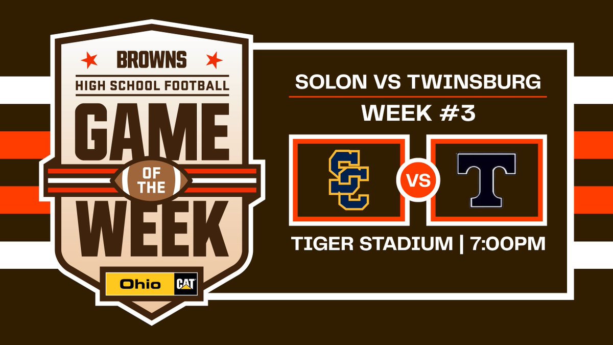 TwinsburgTigers's tweet photo. A big thanks to everyone who voted for the Twinsburg vs. Solon game tomorrow night! We are excited to have the Browns here at Twinsburg! Go Tigers!! https://t.co/sCEsb2l8ua