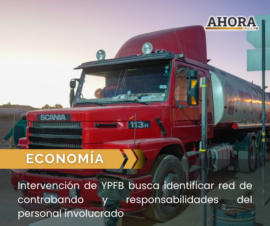 ahora_elpueblo's tweet photo. INTERVENCIÓN BUSCA IDENTIFICAR REDES DE CONTRABANDO

La comisión interventora de YPFB priorizará auditorías para detectar contrabando, desvío y acopio de combustibles, además de establecer responsabilidades.

Lee la nota aquí
https://t.co/BUZpq45McG

#YPFB #Combustibles #Bolivia https://t.co/G7mjrcF0uH