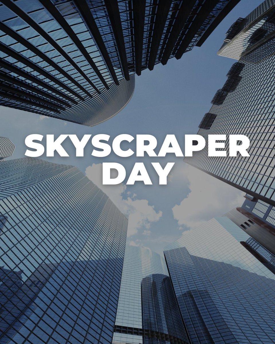 bischoffrealtor's tweet photo. National Skyscrapers Day is celebrated every year on September 3rd, on the birth anniversary of Louis H. Sullivan, often called the 'father of modern skyscrapers'. This name was coined in the 1880s for the high-rise buildings in the United States.

#SkyscraperDay #Holiday https://t.co/MYbyfFavYp