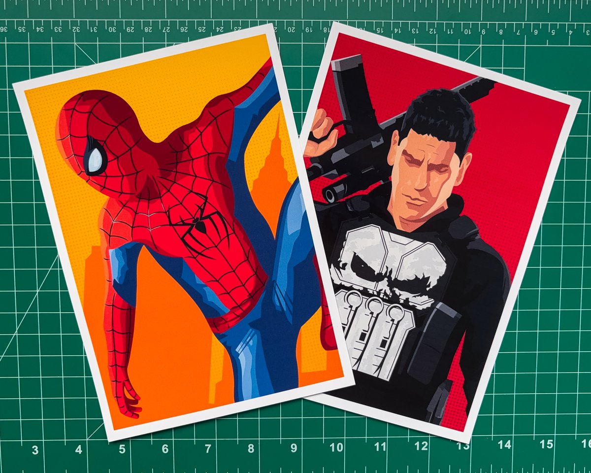 byblankstudio's tweet photo. My Spider-Man &amp; Punisher art prints are now available on my shop!

Link: https://t.co/PSSYjcpFbL 👈
(🇬🇧 UK Shipping Only 🇬🇧)

Thank you to everyone's support 🙏❤️ https://t.co/M02RM3qDix